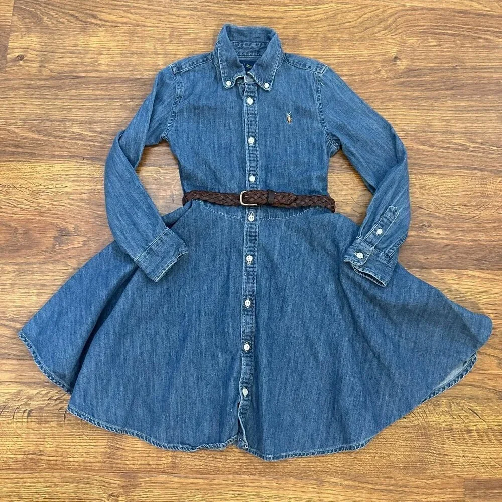 Ralph Lauren denim shirtdress with belt